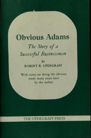 Obvious Adams book cover